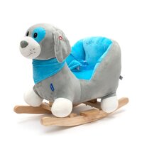 BABY MIX houpací hračka s melodií Pejsek modrá