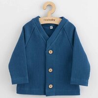 NEW BABY kabátek na knoflíky Luxury clothing Oliver modrá vel. 62