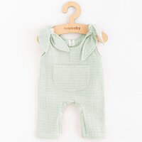 NEW BABY mušelínové lacláčky Comfort clothes zelená vel. 68