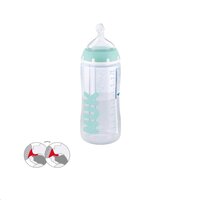 NUK kojenecká láhev FC Anti-colic s kontrolou teploty 300 ml zelená