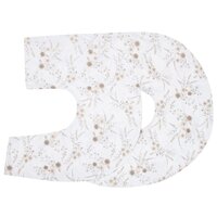 NEW BABY povlak na kojící polštář ve tvaru C XL Květy bílá