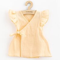 NEW BABY letní mušelínové šaty Leny oranžová vel. 80