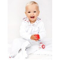 NEW BABY semišková mikinka s kapucí bílá vel. 86