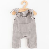 NEW BABY mušelínové lacláčky COMFORT CLOTHES šedá vel. 74