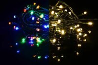 Vánoční světelný řetěz 100 LED - 9 blikajících funkcí - 9,9 m