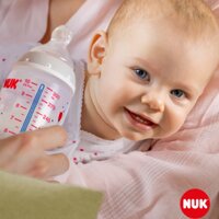 NUK kojenecká láhev First Choice Temperature Control 150 ml bílá