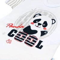 NEW BABY body s krátkým rukávem PANDA vel. 80