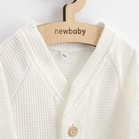 NEW BABY kabátek na knoflíky Luxury clothing Oliver bílá vel. 80