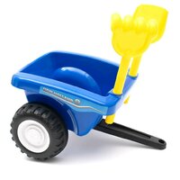 BABY MIX dětské odrážedlo traktor s vlečkou a nářadím NEW HOLLAND žlutá