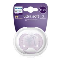 AVENT šidítko Ultrasoft Premium 0-6 m fialová