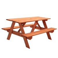NEW BABY dětské dřevěné posezení lavice a stůl 118x90 cm