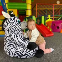 NEW BABY dětské křesílko Zebra bílá