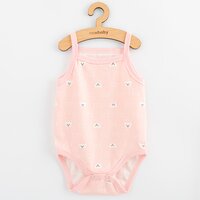 NEW BABY body bez rukávů Classic II Medvídek růžová vel. 74