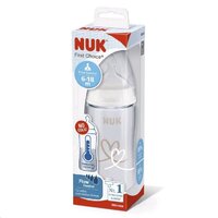 NUK kojenecká láhev FC+Temperature Control 300 ml BOX-Flow Control savička bílá