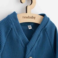 NEW BABY kabátek na knoflíky Luxury clothing Oliver modrá vel. 86