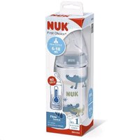 NUK kojenecká láhev FC+Temperature Control 300 ml BOX-Flow Control savička modrá