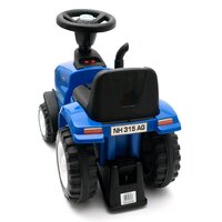 BABY MIX dětské odrážedlo traktor s vlečkou a nářadím NEW HOLLAND žlutá