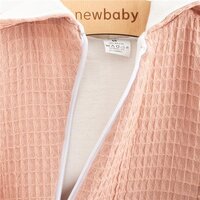 NEW BABY mušelínový overal s kapucí COMFORT CLOTHES růžová vel. 74