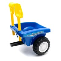 BABY MIX dětské odrážedlo traktor s vlečkou a nářadím NEW HOLLAND žlutá