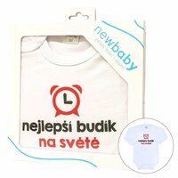 NEW BABY body s dlouhým rukávem Nejlepší budík na světě vel. 62