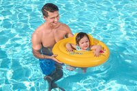 BESTWAY nafukovací sedací kruh pro nejmenší Swim Safe Step A 69 cm žlutá