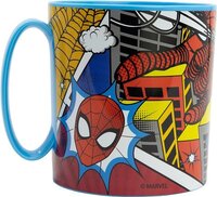 COLZANI hrníček s uchem Spiderman 350 ml modrá