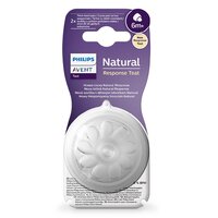 AVENT 2 ks náhradní dudlík Natural Response 6 na kaši, 6+m