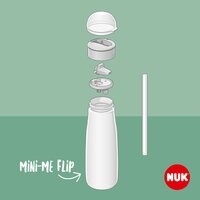 NUK dětská láhev Mini-Me Flip 450 ml růžová