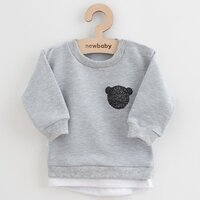 NEW BABY tričko a tepláčky Brave Bear ABS šedá vel. 68