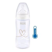 NUK kojenecká láhev FC+Temperature Control 300 ml BOX-Flow Control savička bílá