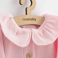 NEW BABY kabátek na knoflíky Luxury clothing Laura růžová vel. 80