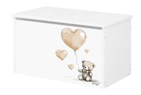 NELLYS box na hračky Teddy love béžová