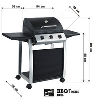 G21 zahradní plynový gril TEXAS BBQ