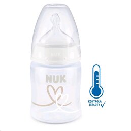 NUK kojenecká láhev First Choice Temperature Control 150 ml bílá