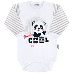 NEW BABY body s dlouhým rukávem PANDA vel. 74