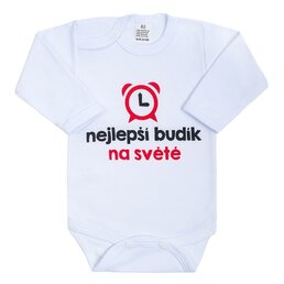 NEW BABY body s dlouhým rukávem Nejlepší budík na světě vel. 62