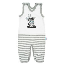 NEW BABY dupačky ZEBRA EXCLUSIVE bílá vel. 80