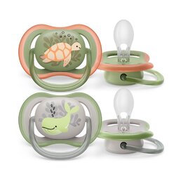 AVENT 2 ks šidítko Ultra air 6-18 m zelená