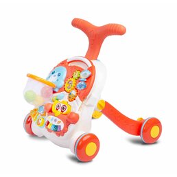 TOYZ dětské hrající edukační chodítko 2v1 Spark oranžová