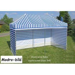 TRADGARD zahradní párty stan PROFI STEEL 3 x 6 m modro-bílá