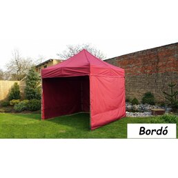 TRADGARD zahradní párty stan PROFI STEEL 3 x 3 m bordo