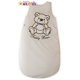 BABY NELLYS spací vak TEDDY BEAR smetanová vel. 56