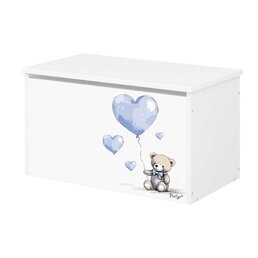 NELLYS box na hračky Teddy love modrá